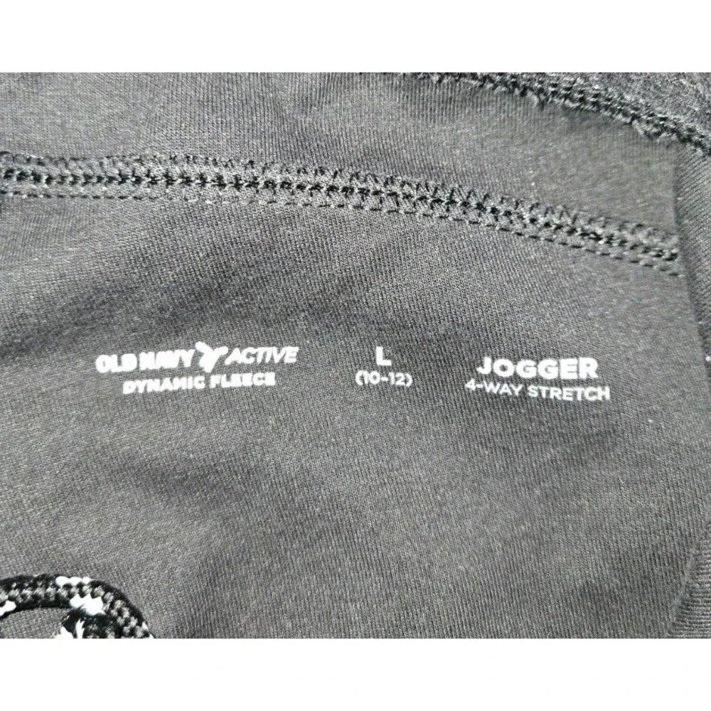 Boys Old Navy Active Dynamic Fleece Joggers Black Size Large 10/12 24x24